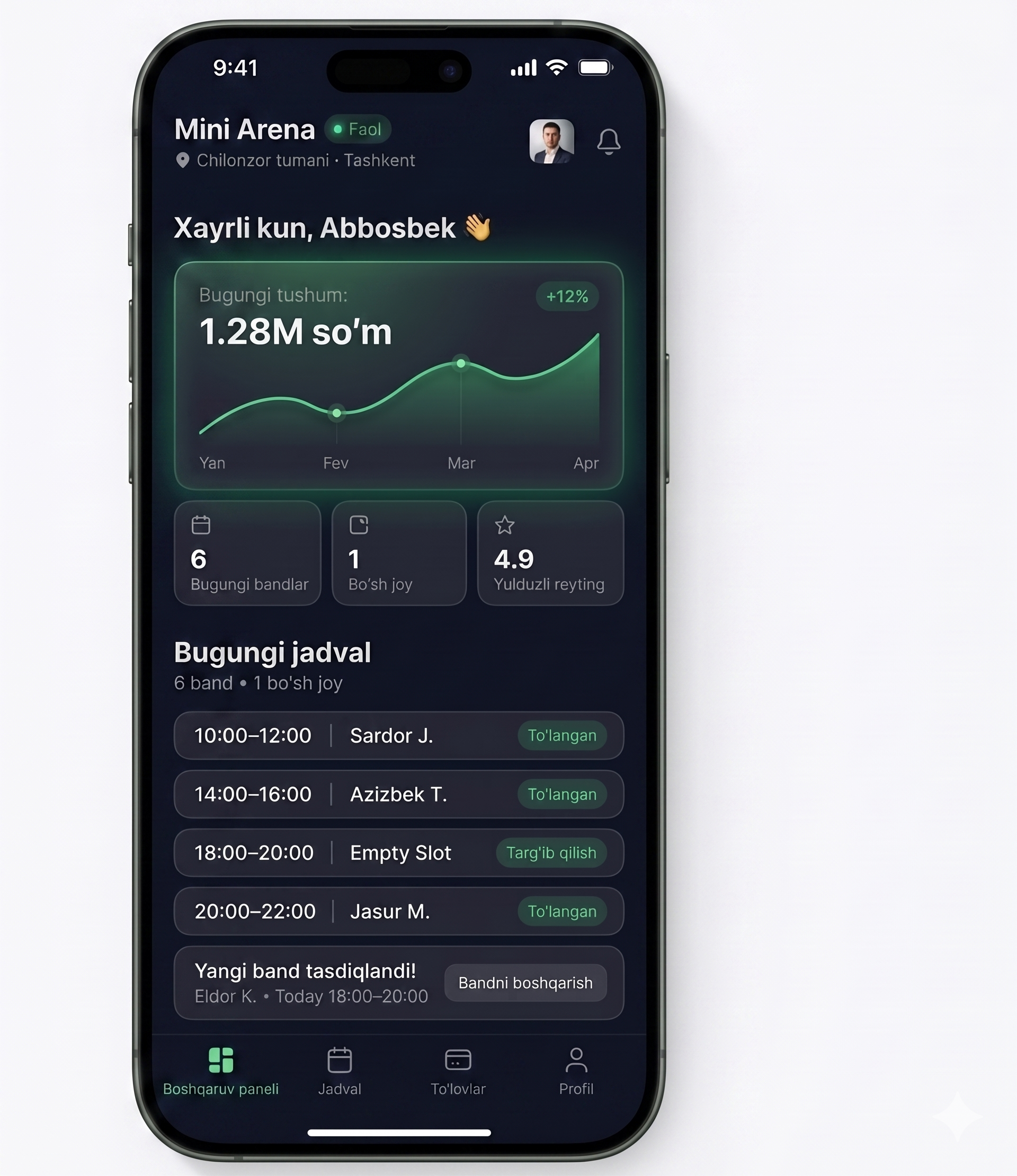 Maydonify owner dashboard